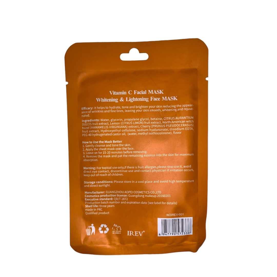 ORANGE FACIAL SHEET MASK