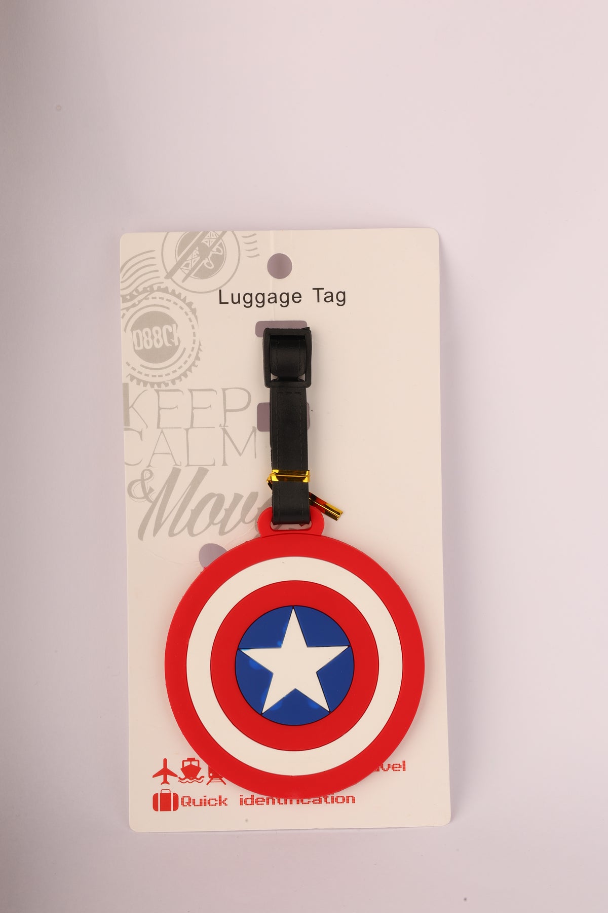 LUGGAGE TAG (Captain america sheild)