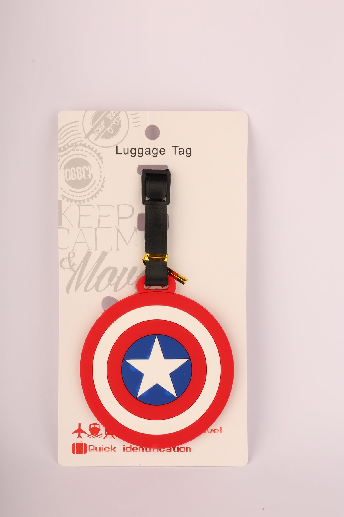 LUGGAGE TAG (Captain america sheild)