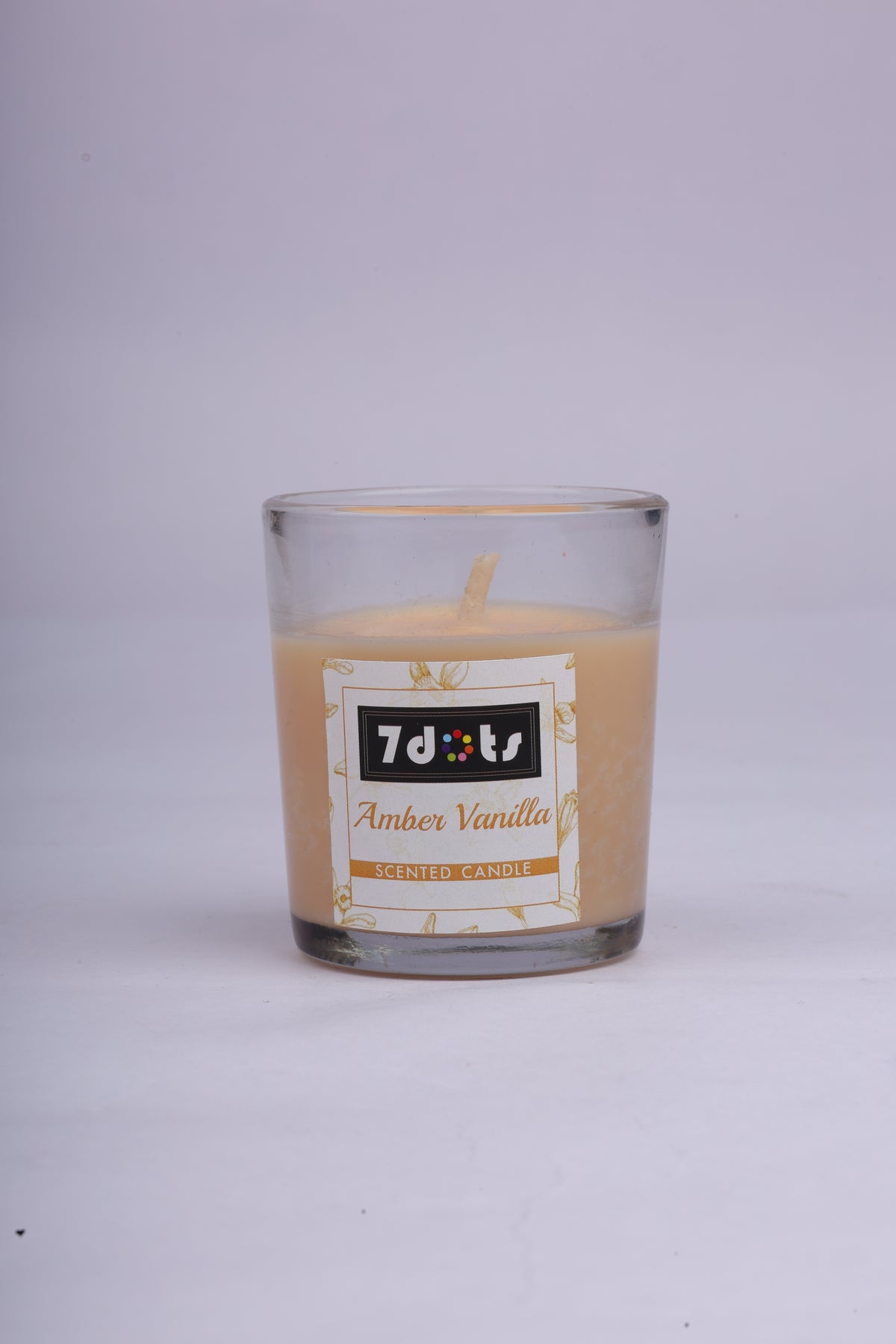 Amber Vanilla Glass candle