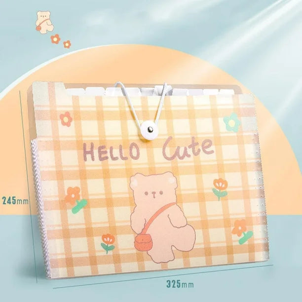 A4 EXPANDING FOLDER- (HELLO CUTE)