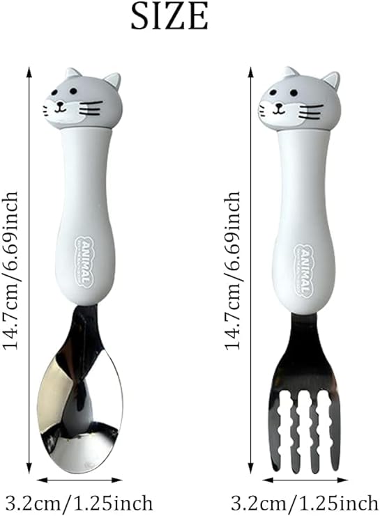 KIDS _ANIMAL SPOON FORK