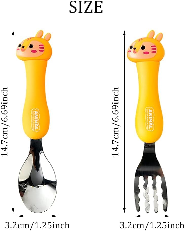 KIDS _ANIMAL SPOON FORK