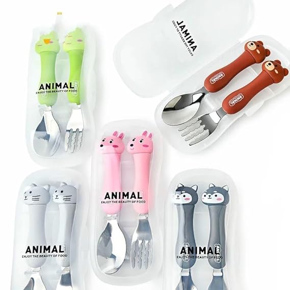 KIDS _ANIMAL SPOON FORK