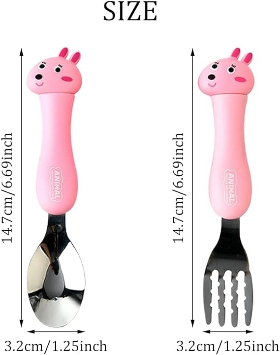 KIDS _ANIMAL SPOON FORK