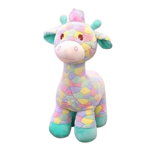 Stuffed Super Soft Rainbow Giraffe Toy for Kids