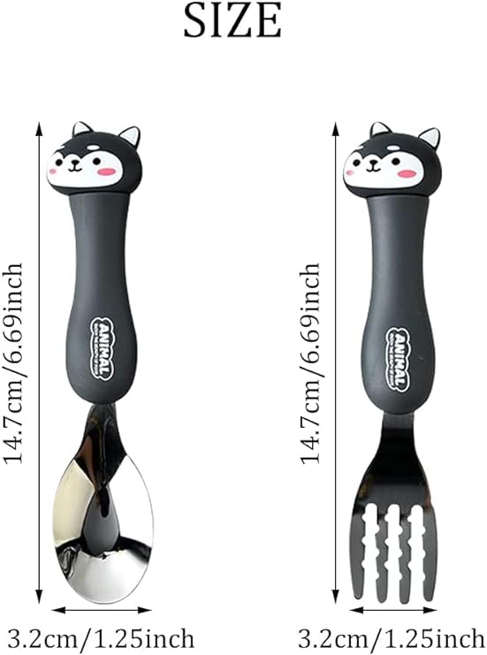 KIDS _ANIMAL SPOON FORK