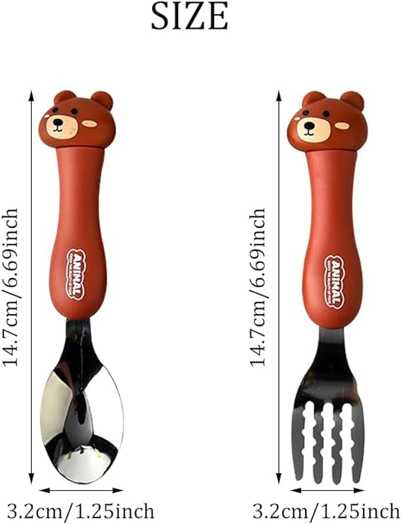 KIDS _ANIMAL SPOON FORK