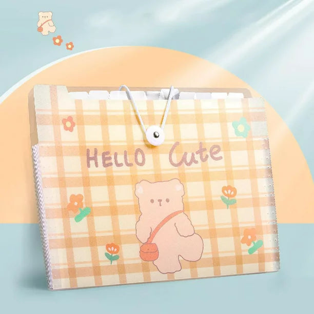 A4 EXPANDING FOLDER- (HELLO CUTE)