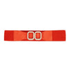 WOMEN BELTS ( Double Square Design Stretchable) RED