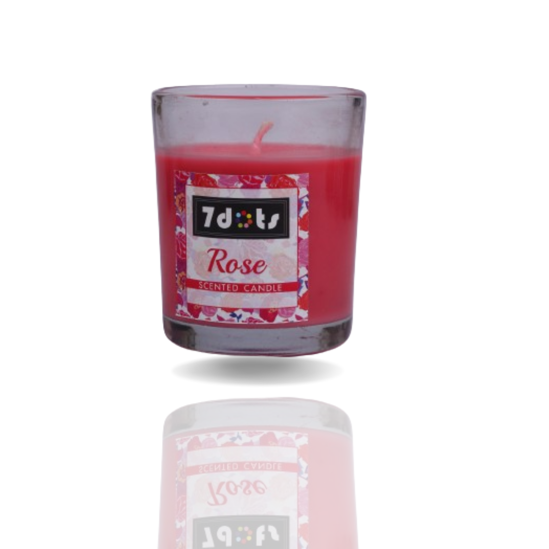 Rose Glass candle