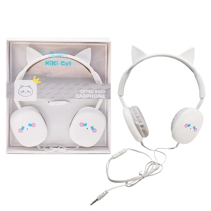 KIKI CAT WHITE HEADPHONE