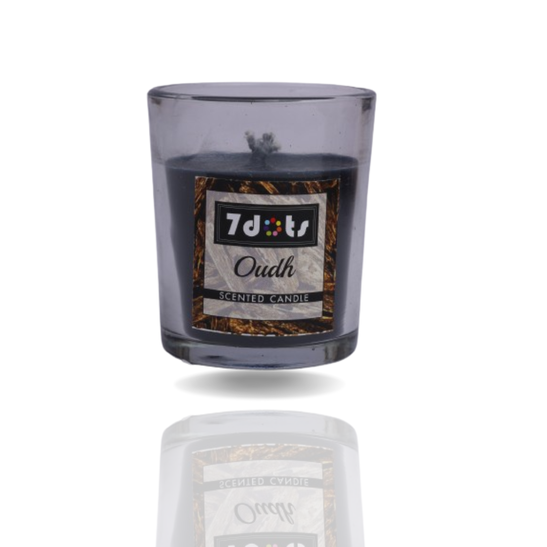 Oudh Glass candle