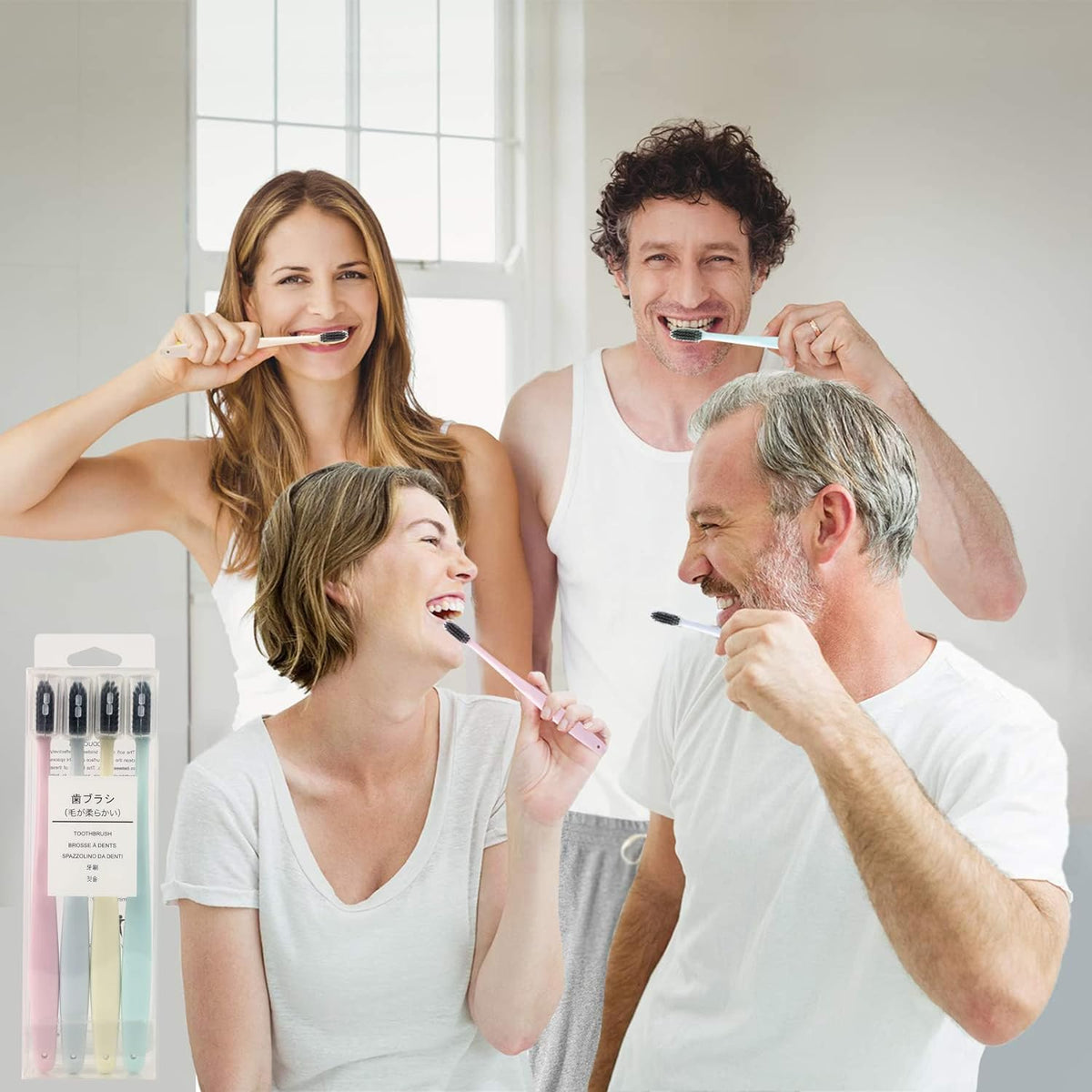 CHARCOAL TOOTHBRUSH_(SET OF 4)