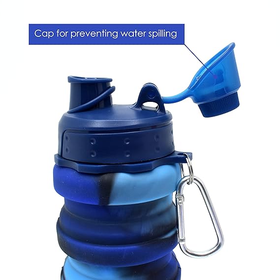 Silicon foldable water bottle