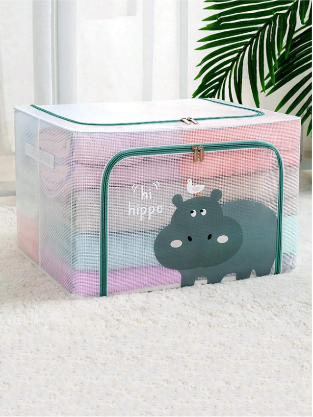 STORAGE BOX 66L TRANSPARENT