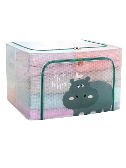 STORAGE BOX 66L TRANSPARENT