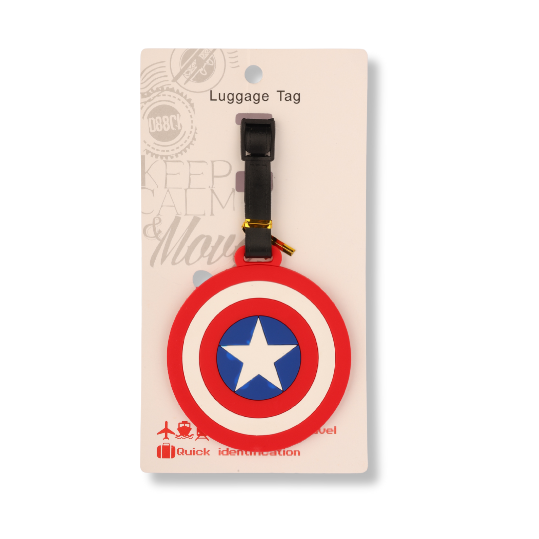 LUGGAGE TAG (Captain america sheild)